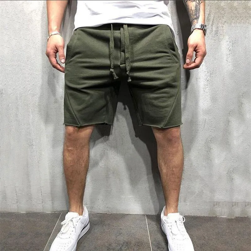 Men's Solid Color Quick-Drying Sports Shorts