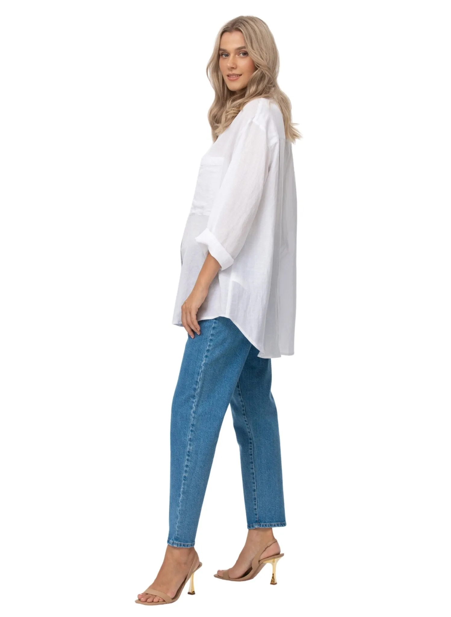 Mum Fit Maternity Jeans - Light 80 Wash