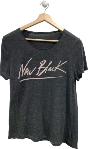 NANA JUDY Grey New Black T-Shirt UK M