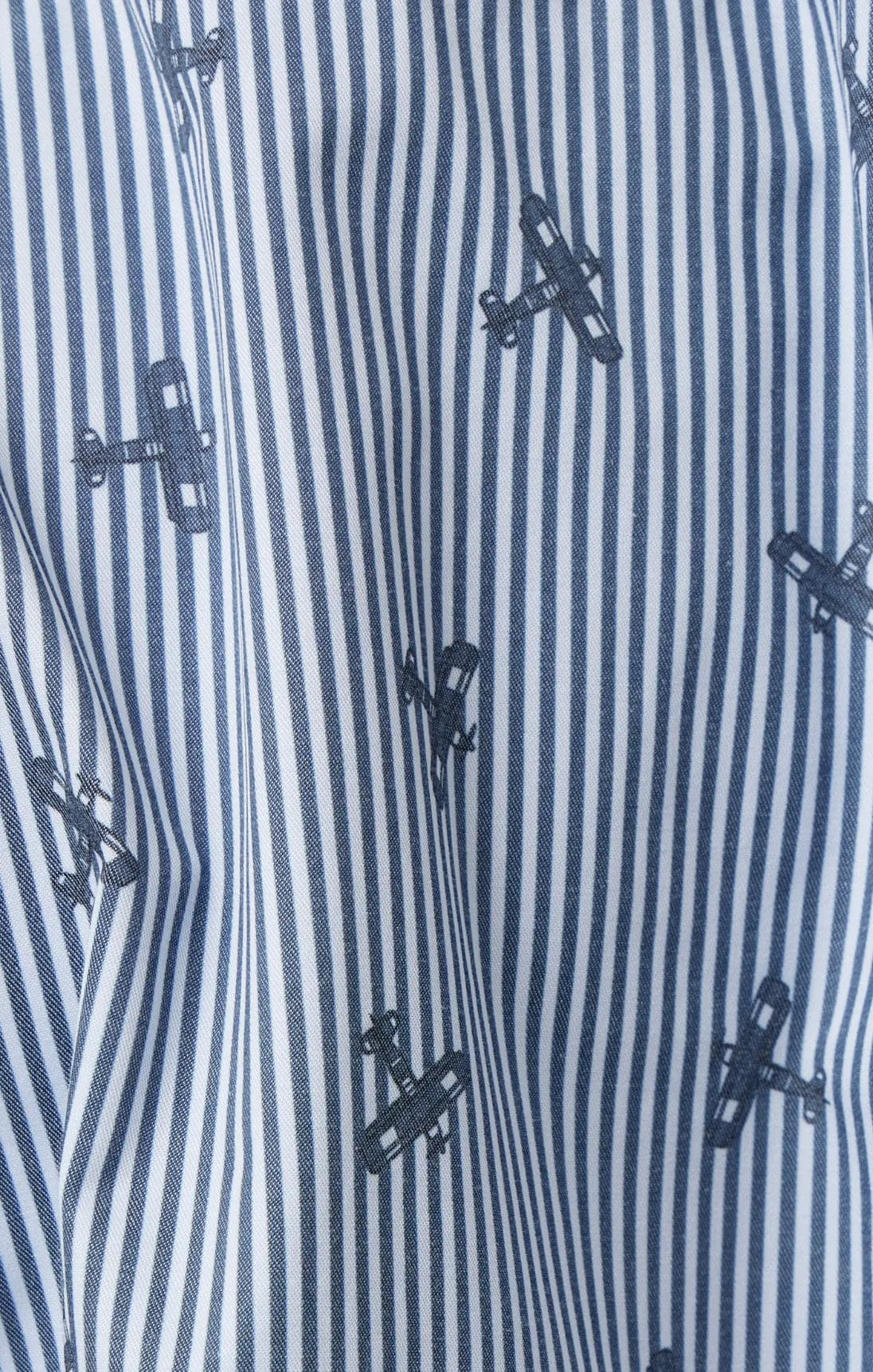 Navy Airplane Print Drytouch Shirt