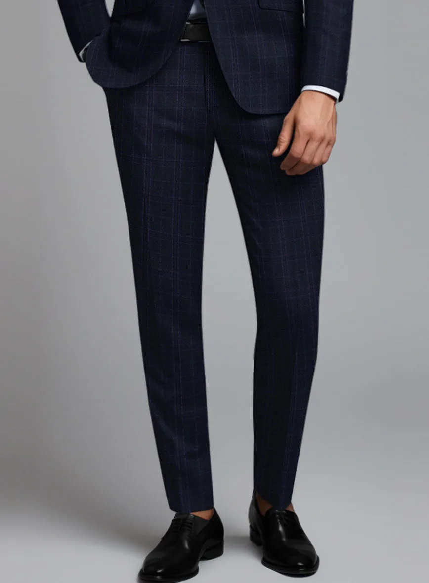 Noble Maddalena Blue Wool Pants