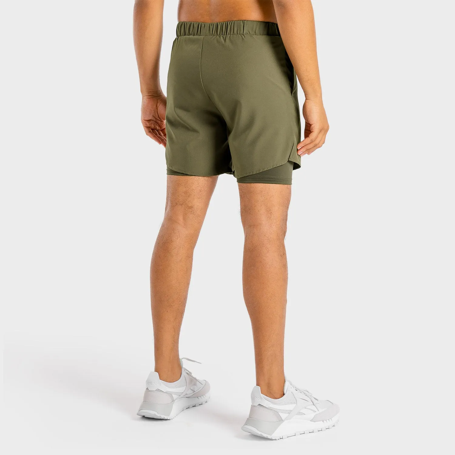 Primal 2-in-1 Shorts - Khaki