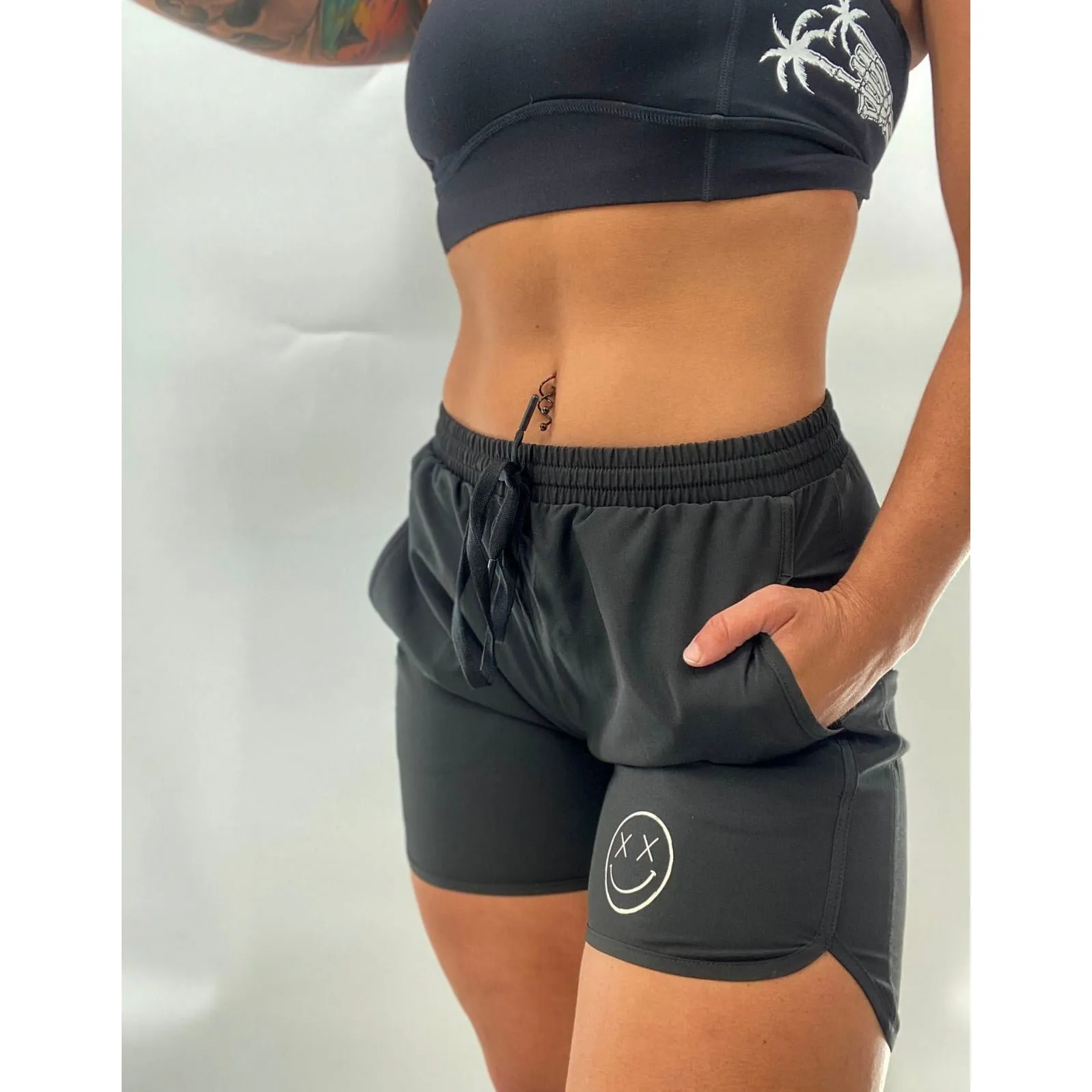 Salty Savage "OG Smile" Wave Cut Gym & Swim Shorts