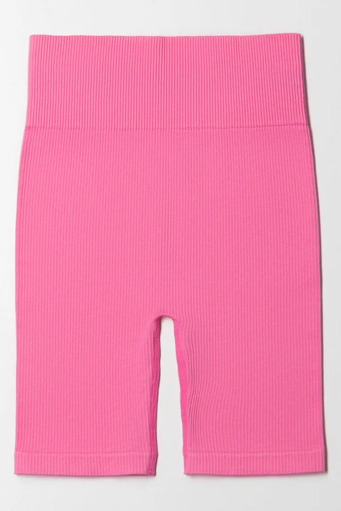 Seamless Cycle Short Pink