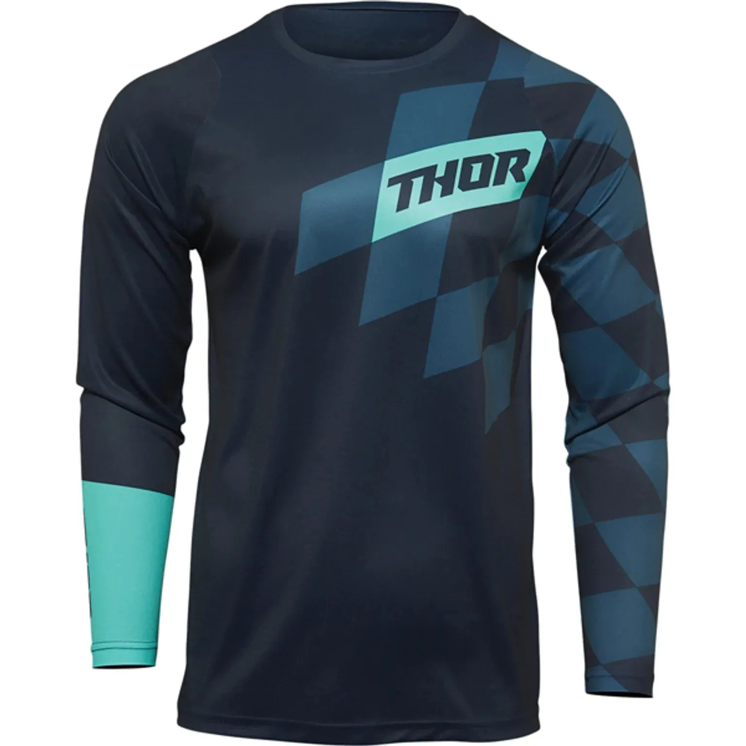 Thor Sector Motocross Jersey (Birdrock Midnight/Mint)