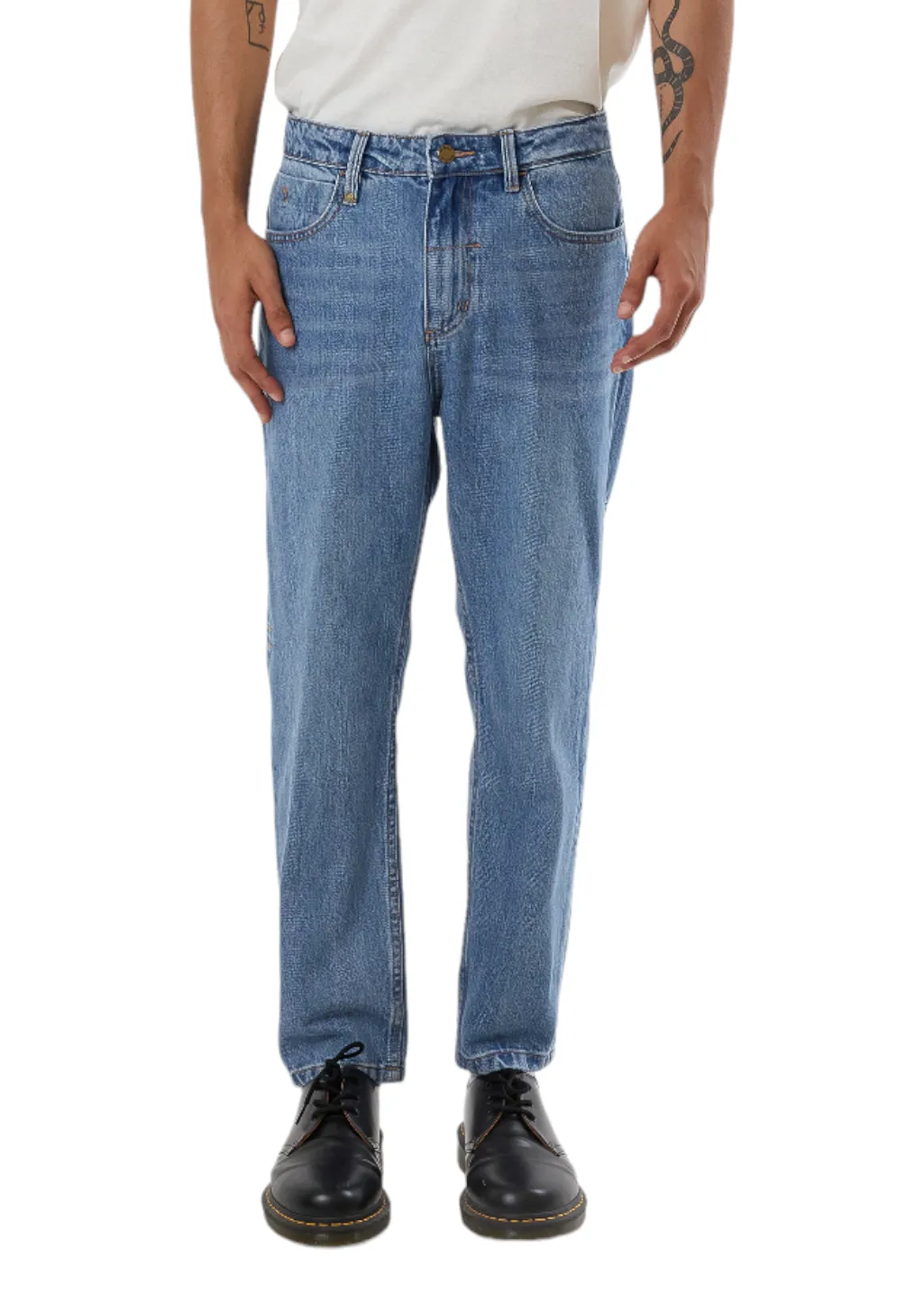 THRILLS - Chopped Denim Jean - Dark Dust Blue