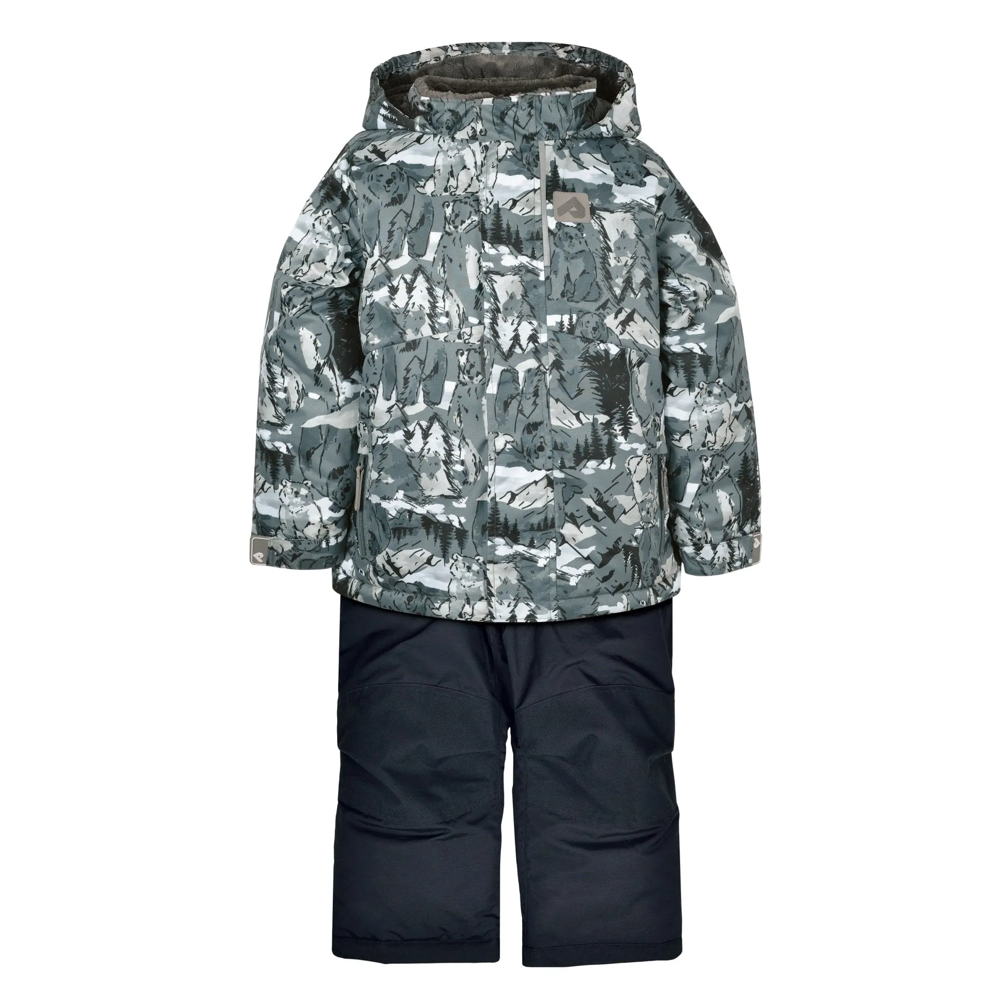 Two piece boy kid snowsuit - Bears