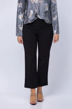 Vince Mid-Rise Pintuck Crop Pants in Black