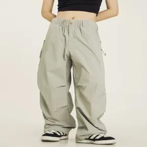 Vintage Pleated Parachute Pants Cargo