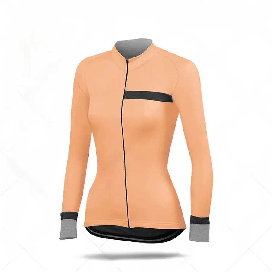 Woman Summer Cycling Jersey Thermal Long Sleeve Clothing Lady MTB Racing Clothes Training Uniform Maillot Ciclismo