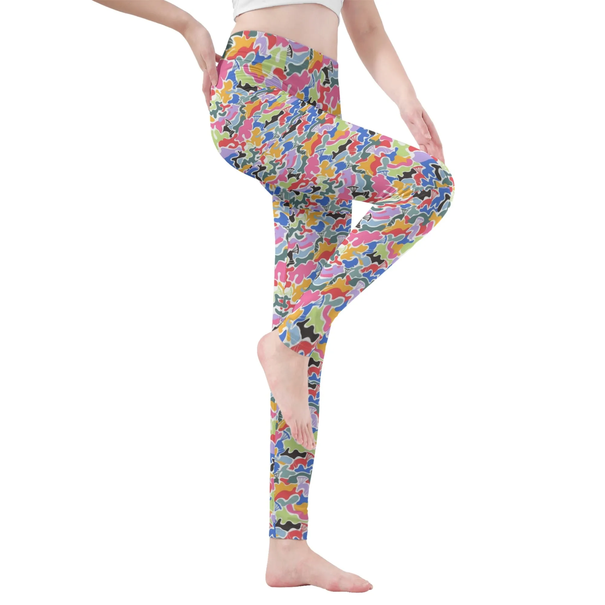 Women's Multi Color Camo Leggings