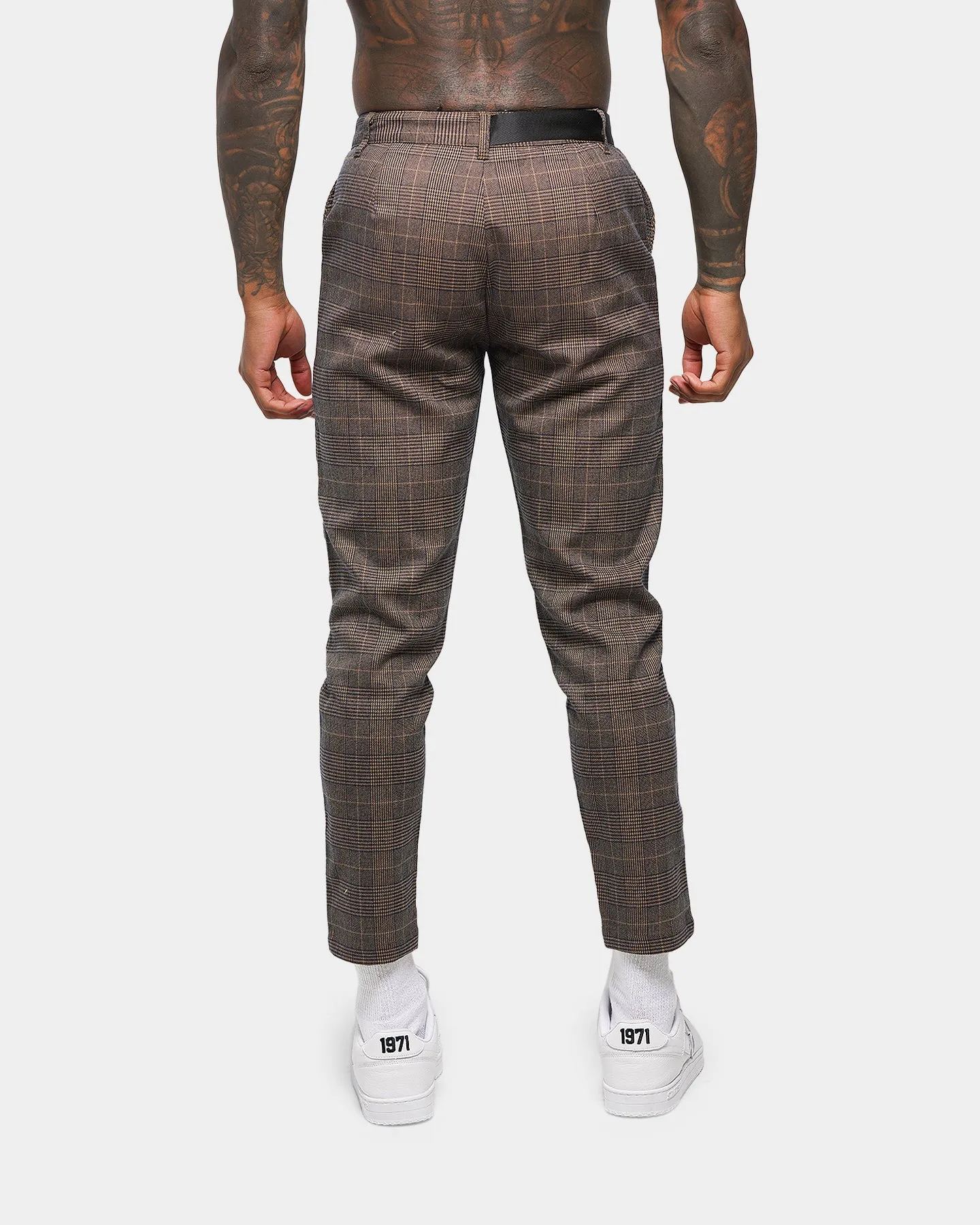 XXIII Apollo Check Pants Brown