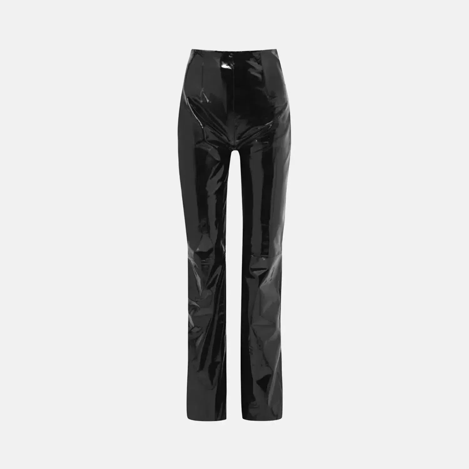 Zilora – Glossy vinyl finish – Satin trousers